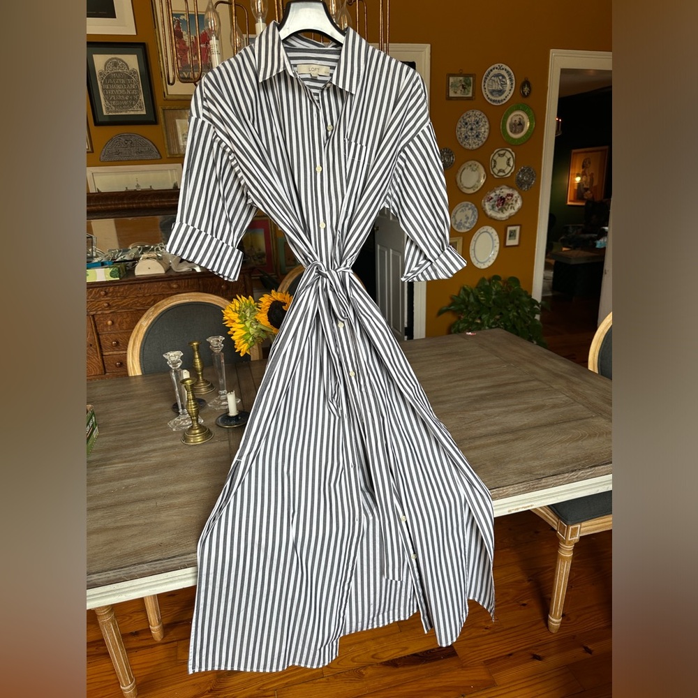 Loft Button Up Maxi shirt dress